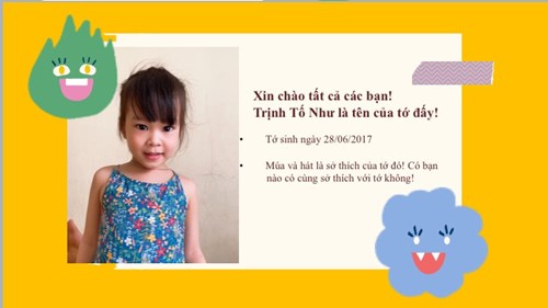 Bé Tố Như lớp B1